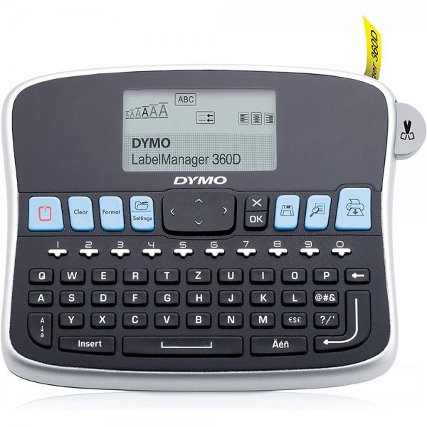 Dymo S0879520 LabelManager 360D Professionelles Beschriftungsgerät für Tisch oder mobil Bandsystem