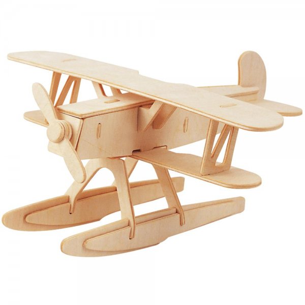 Bartl Gepetto`s 3D-Holzpuzzle Wasserflugzeug Fahrzeug Steckpuzzle Bausatz Basteln mit Holz