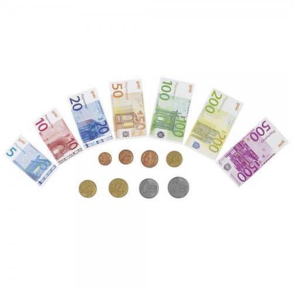 NEU!! Papiergeld Euro Rechengeld Kaufladen Scheine und Münzen Spielgeld 