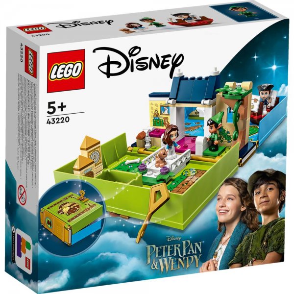 LEGO® Disney 43220 - Peter Pan & Wendy – Märchenbuch-Abenteuer für Kinder ab 5 Jahren