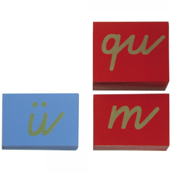 Montessori Sandpapierkleinbuchstaben, 30 hölzerne Tastplatten, Lernspielzeug