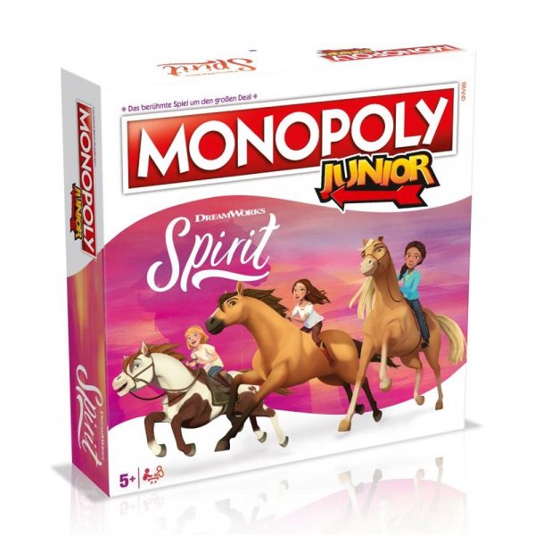 Winning Moves Monopoly Junior Spirit Riding Free Kinderspiel Brettspiel ab 5 Jahre