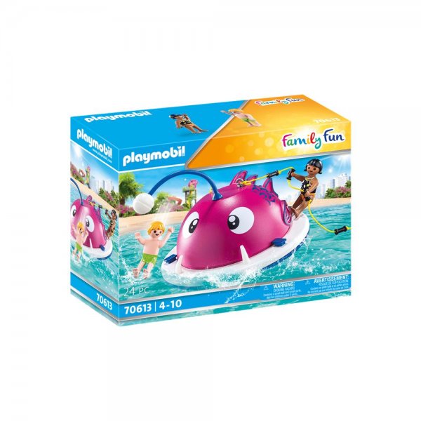 PLAYMOBIL® Family Fun 70613 - Kletter-Schwimminsel Spielset für Kinder ab 4 Jahren