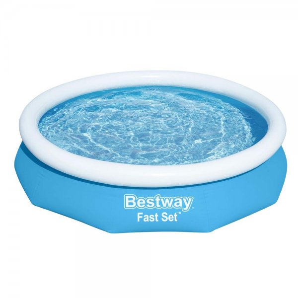 Bestway Fast Set Aufstellpool ohne Pumpe 305 x 66 cm Blau Rund Schwimmbecken Planschbecken