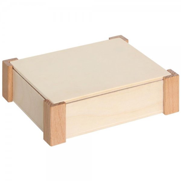 Bartl Kistchen 15 x 12 x 4,3 cm mit Buchenholzeckleisten Holzkiste Holzbox Verpackung