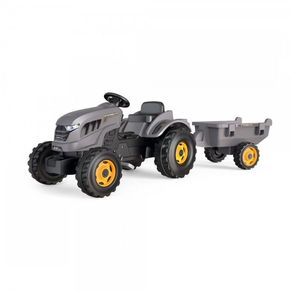 Smoby Traktor Stronger XXL mit Anhänger Kinderfahrzeug Tretfahrzeug für Kinder ab 3 Jahren