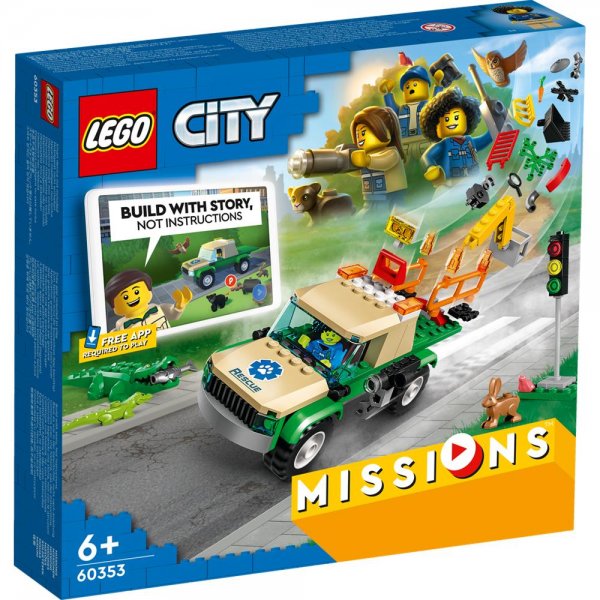 LEGO® City 60353 - Tierrettungsmissionen Bauset interaktives Spielset ab 6 Jahren