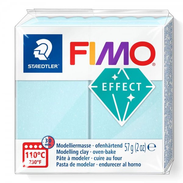 Staedtler FIMO effect eiskristallblau 57g Modelliermasse ofenhärtend Knetmasse Knete