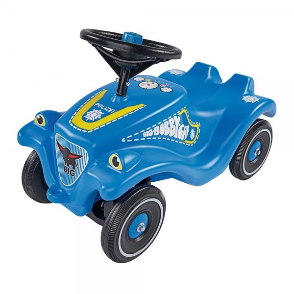 BIG Bobby Car Classic Polizei Blau mit Licht Sound Rutschauto Rutschfahrzeug Rutscher Kinderauto
