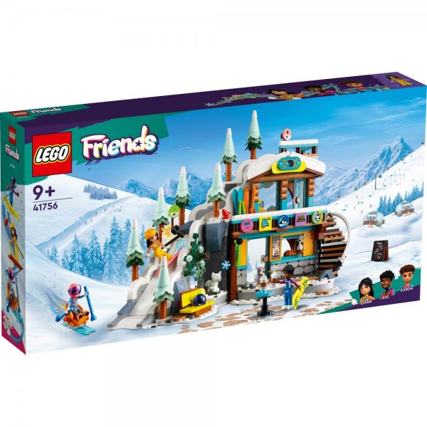 LEGO® Friends 41756 - Skipiste und Café Bauset Spielset Winterset für Kinder ab 9 Jahren