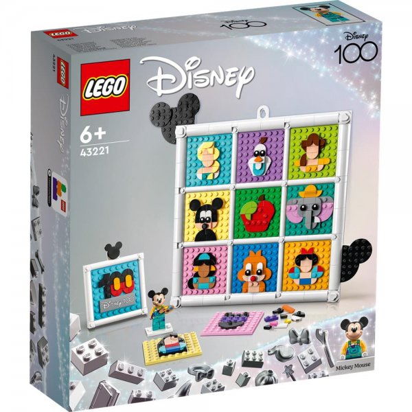 LEGO® Disney 43221 - 100 Jahre Disney Zeichentrickikonen Bauset Spielset für Kinder ab 6 Jahren