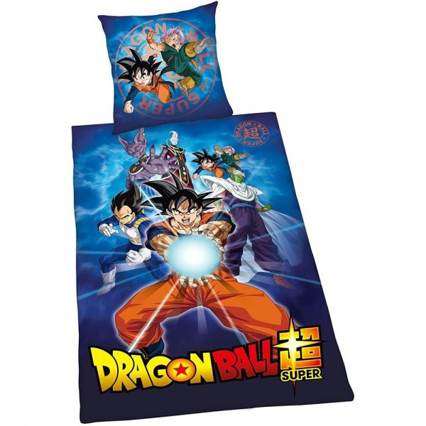 Herding Dragonball Super Bettwäsche 80x80+135x200 cm Anime Bettbezug Kissenbezug Baumwolle