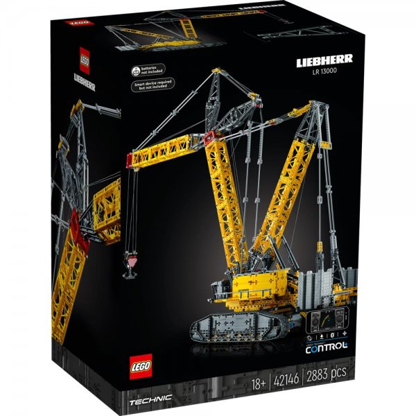 LEGO® Technic 42146 - Liebherr LR 13000 Raupenkran Bauset für Erwachsene funktionierender Modellkran