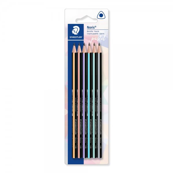 STAEDTLER Bleistift Noris 118 Blisterkarte 6 Bleistiften HB ergonomisch zeichnen