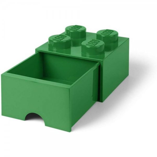 LEGO® Storage Brick 4 Grün mit Schublade Aufbewahrungsbox Baustein stapelbar