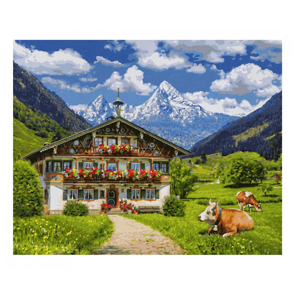 Schipper Malen nach Zahlen Bergbauernhof 40 x 50 cm Bilder malen für  Erwachsene | MyPlaybox