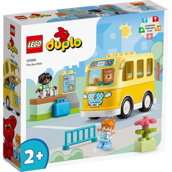 LEGO® DUPLO® Town 10988 - Die Busfahrt Bauset Spielset für Kleinkinder ab 2 Jahren