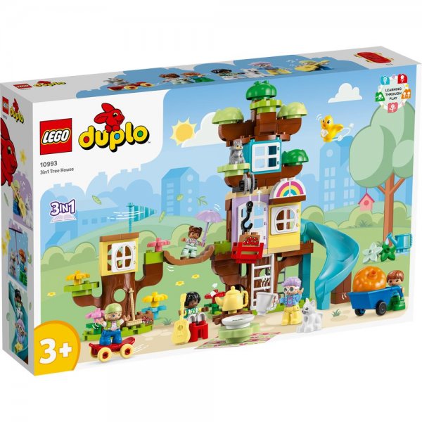 LEGO® DUPLO® 10993 - 3-in-1-Baumhaus Bauset Spielset für kreative Kinder ab 3 Jahren