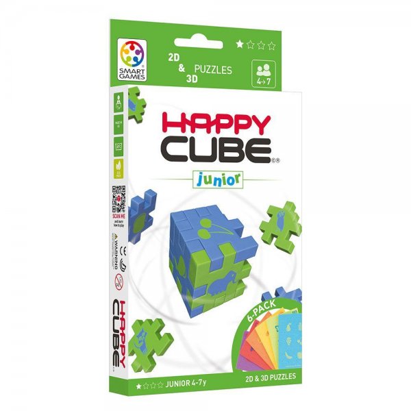 Happy Cube Junior 3D-Puzzle Würfelpuzzle Geduldsspiel Puzzlewürfel geeignet ab 4 Jahre