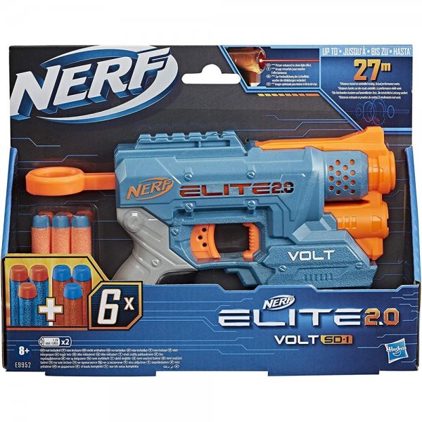 Hasbro E9952EU4 Nerf Elite 2.0 Volt SD-1 Blaster 6 Nerf Darts Ziel-Lichtstrahl 2-Dart Aufbewahrung
