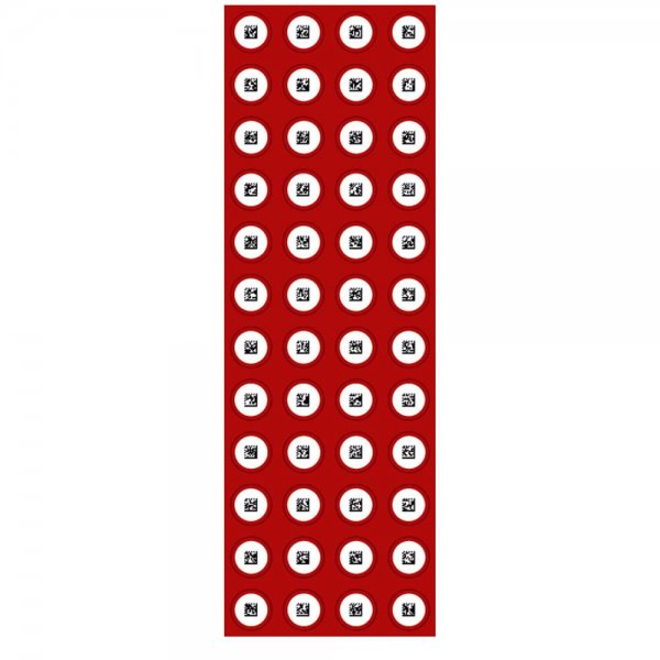 Anybook Pro Sticker Set in Rot 480 Stück universal für Audiostift M700