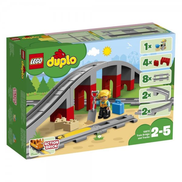 LEGO® DUPLO® Eisenbahn 10872 - Eisenbahnbrücke und Schienen