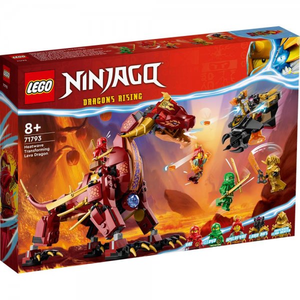 LEGO® NINJAGO® 71793 - Wyldfyres Lavadrache Bauset Spielset für Kinder ab 8 Jahren