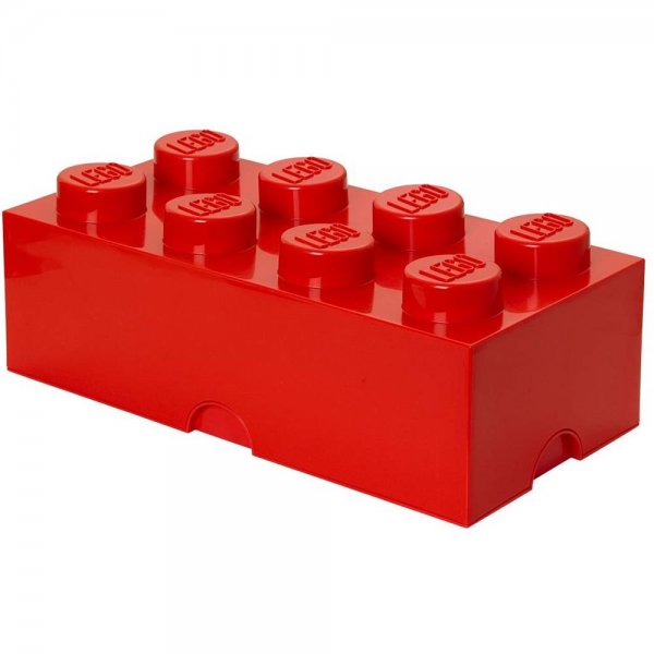 LEGO® Storage Brick 8 Rot Aufbewahrungsbox mit 8 Noppen Baustein stapelbar