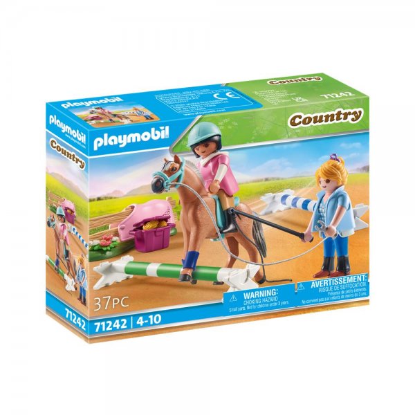 PLAYMOBIL® Country 71242 - Reitunterricht Spielset für Kinder ab 4 Jahren