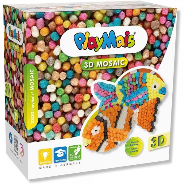 PlayMais Mosaik 3D Fisch 2300 Teile basteln kleben kreativ