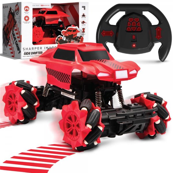 Sharper Image RC Monstertruck Side Drifter Rot mit Licht ferngesteuert Spielzeugauto