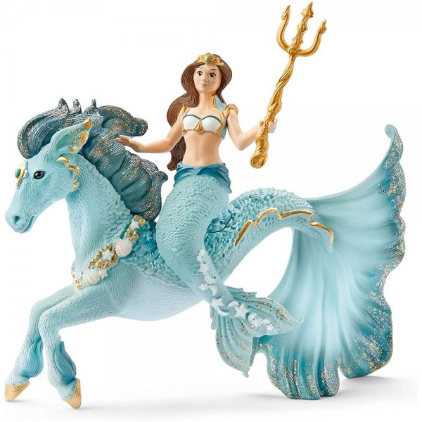 Schleich 70594 Meerjungfrau-Eyela auf Unterwasserpferd Bayala Spielfigur