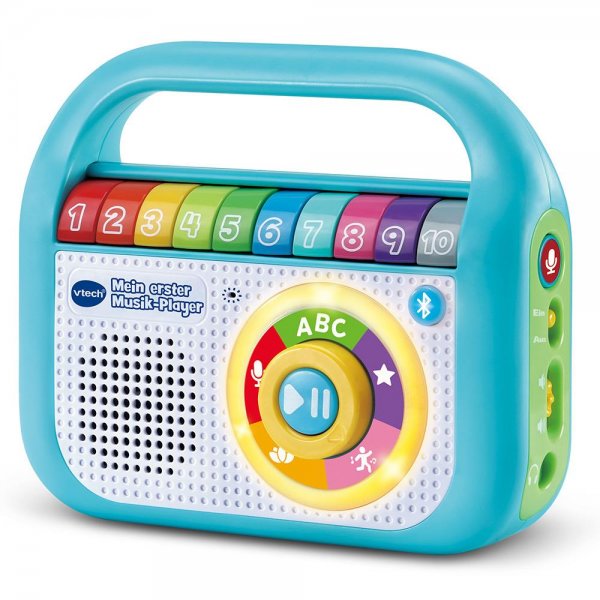 VTech Mein erster Musik Player mit Bluetooth Aufnahmefunktion Lerninhalte für Kinder 2-5 Jahre