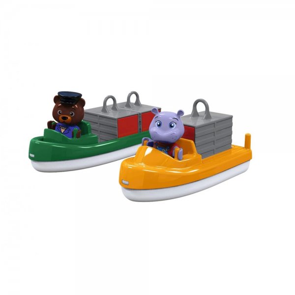 AquaPlay Container- & Transportboot mit Spielfiguren für Wasserbahn