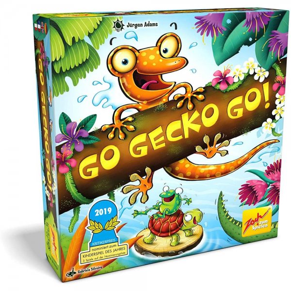 Zoch 601105129 - Go Gecko Go! Gemeinschaftsspiel für die ganze Familie, für 2-4 Spieler ab 6 Jahren