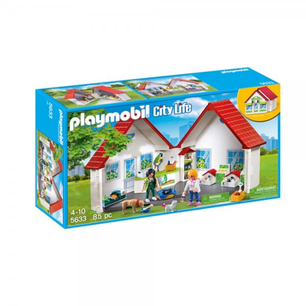 Playmobil City Life 5633 - Tierhandlung mit Gebäude Mitnehm-Spielzeug ab 4 Jahren
