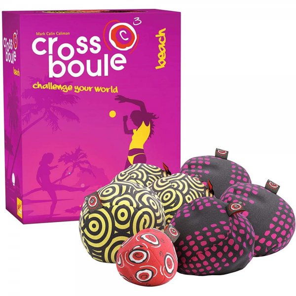 Zoch Crossboule c³ Set Beach Boule Spaß mit flexiblen Bällen für drinnen und draußen ab 6 Jahren