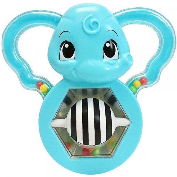 Simba ABC Elefanten Rassel mit Spiegel + Ball rasselnder Spiegelelefant Rasselkugeln ab 3 Monate
