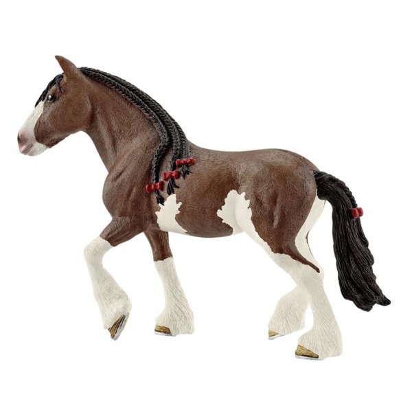 Schleich 13809 - Spielzeugfigur - Clydesdale Stute Spielfigur Pferd Bauernhof