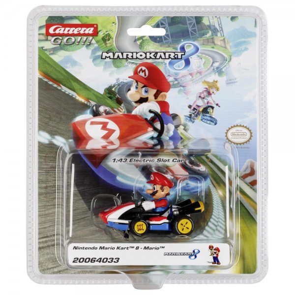 Carrera GO!!! 64033 Nintendo Mario Kart 8 - Mario Fahrzeug Rennauto Bahn Strecke
