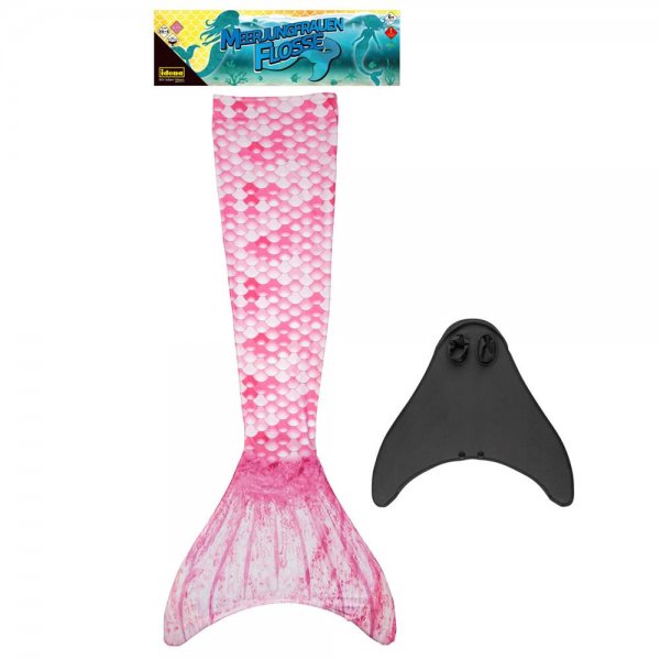 Idena Meerjungfrauenflosse inkl. Monoflosse Größe XS/S Pink Meerjungfrauen-Schwanz für Kinder
