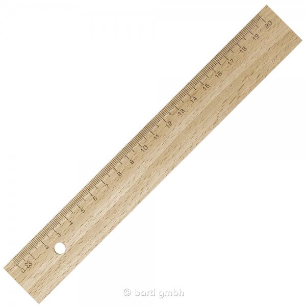 Lineal 20 cm Holz NEU