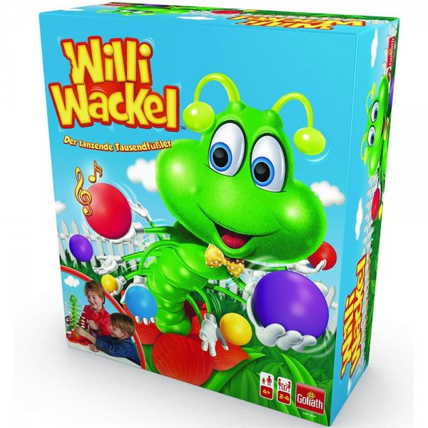 Goliath Toys 30960.106 - Willi Wackel - lustiges Aktionsspiel - tanzender Tausendfüßler als Geschicklichkeits-Spiel - ab 4 Jahren