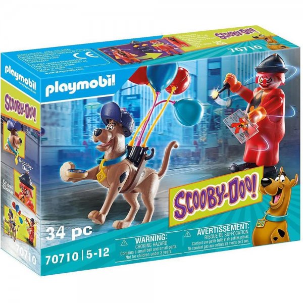 PLAYMOBIL® SCOOBY-DOO! 70710 - Abenteuer mit Ghost Clown Spielset für Kinder ab 5 Jahren