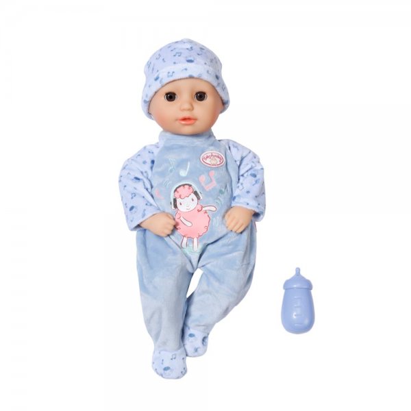 Zapf Creation Baby Annabell Little Alexander 36cm weiche Puppe mit Stoffkörper blau