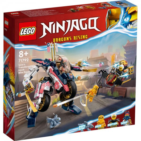 LEGO® NINJAGO® 71792 - Soras Mech-Bike Bauset Spielset für Kinder ab 8 Jahren