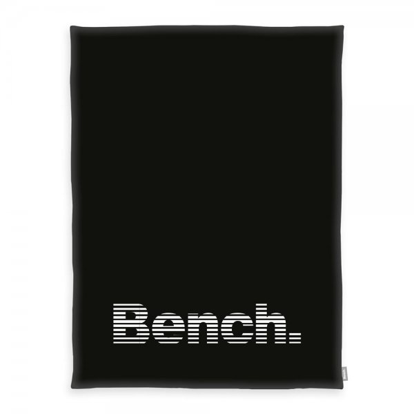 Bench Kuscheldecke 150x200 cm Modern Opposite Schwarz Sofadecke Flauschdecke Tagesdecke