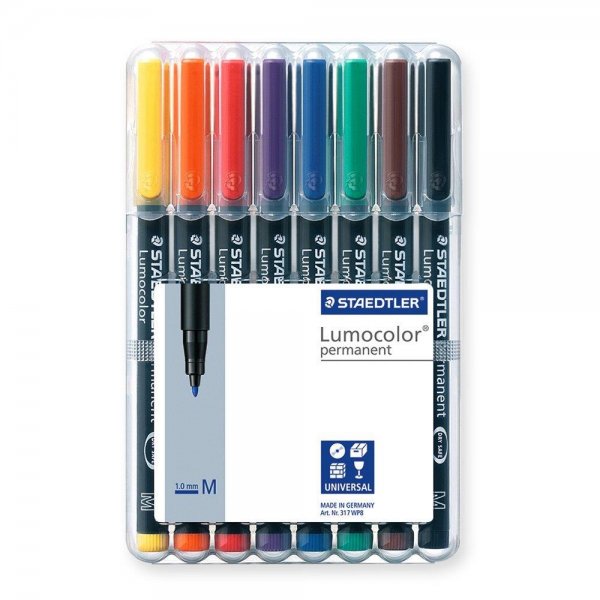 STAEDTLER 317 WP8 Lumocolor® permanent pen 317 Universalstift schnelltrocknend