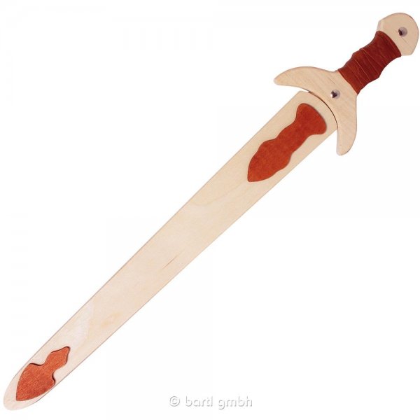 BARTL Römerschwert mit Scheide, Spielzeugschwert, Holzschwert, 63 cm lang, NEU