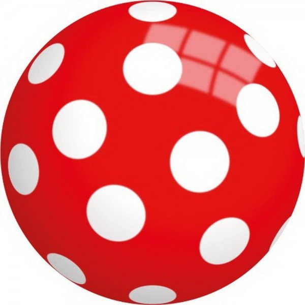 John Buntball Pilz 12 cm Rot mit weißen Punkten Spielball Pilzball Kinderball